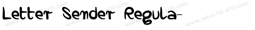 Letter Sender Regula字体转换